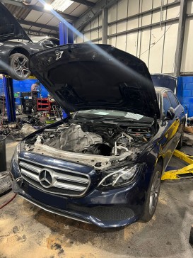 Mercedes Benz E220D OM654 Engine Replacement